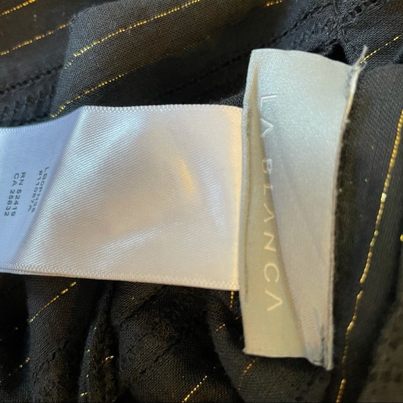 NWT La Blanca Black Cut out Front Tie Dress in XS - Picture 8 of 11